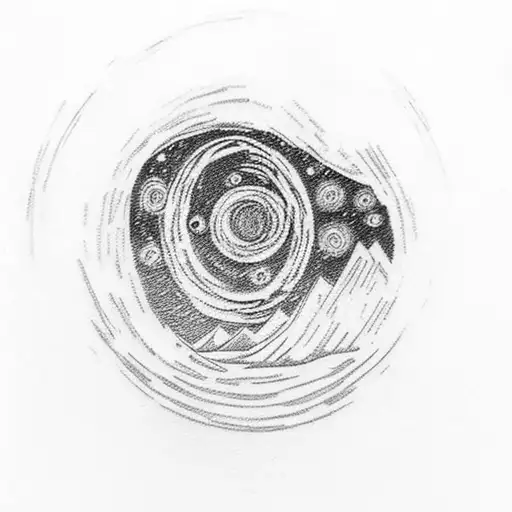 Starry Night Vangogh In Circle