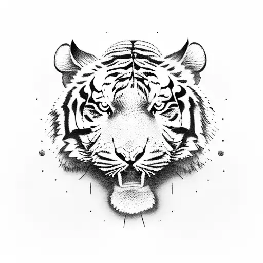 A Tiger Playing A Guitar