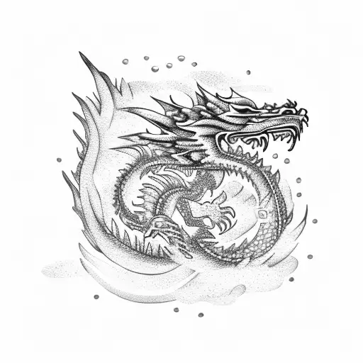 Dragon Ice And Fireworks