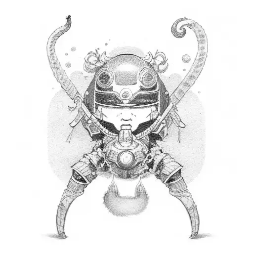 Spicy Pepper Character That Is A Japanese Ronin