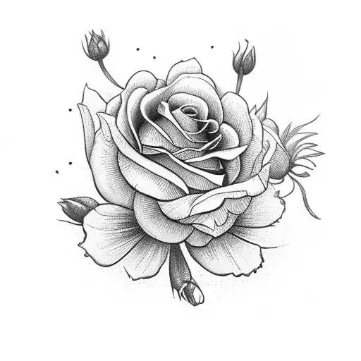 A Deck Of Cards Forming A Floral Arrangement