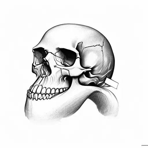 Skull Sniffing Blood And Powder And Women And Boxing Gloves And Motorcycle