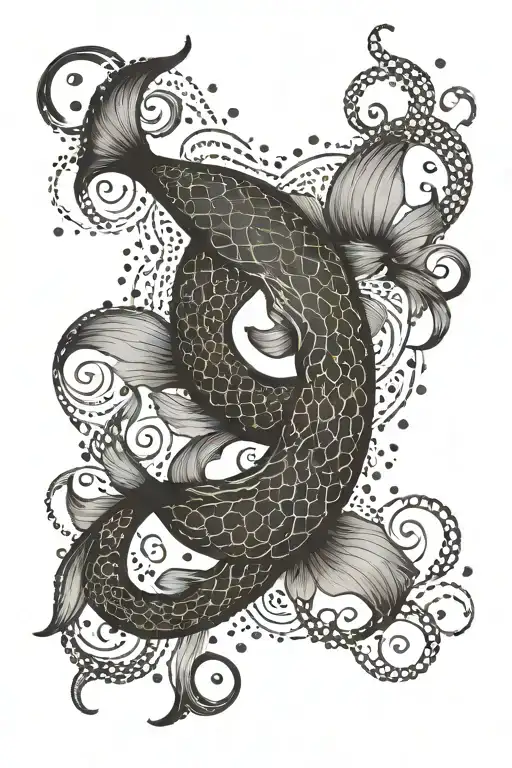 Pisces Symbol Intertwined