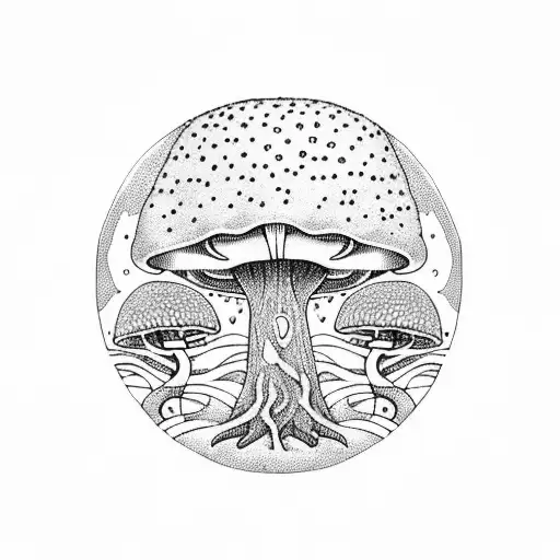 Tree Of Life Mushroom Fantasy