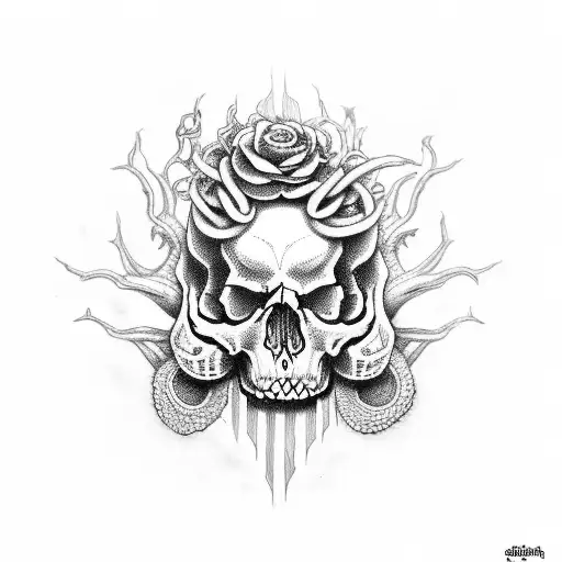 Skull Medusa Death
