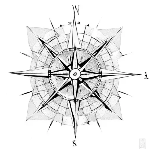 A Compass With The Word 'Freedom' In Persian Script