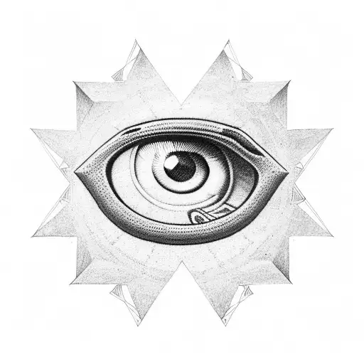 Eye Of Horus At The Top Of A Pyramid 3D