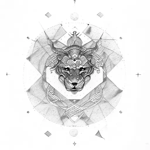 Leo And Piscis Symbol