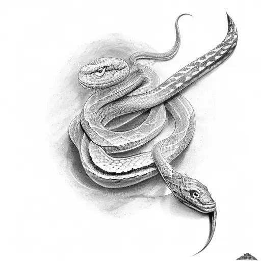 Snake-wrapped Elegant Sword