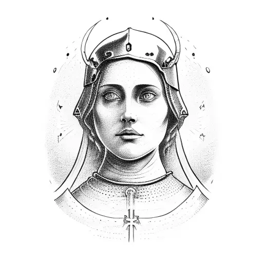 Joan Of Arc With A Sword
