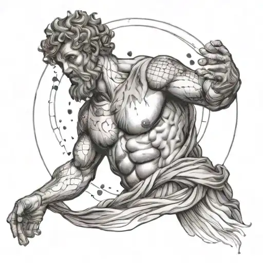 Atlas Greek God Atlas Holding The World