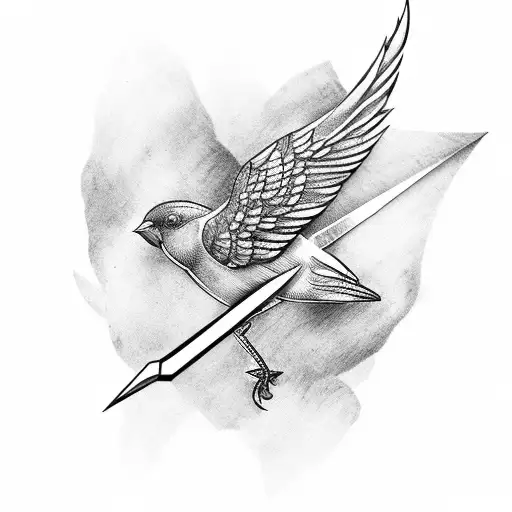 Bird Carrying A Dagger