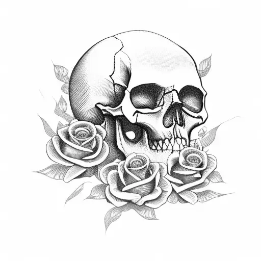 Skull And Roses