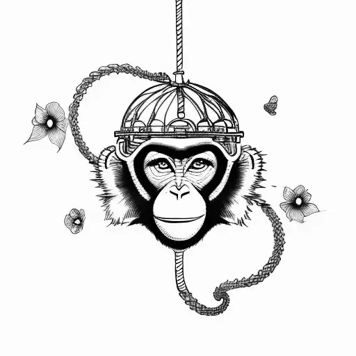 Pretty Monkey In A Cage