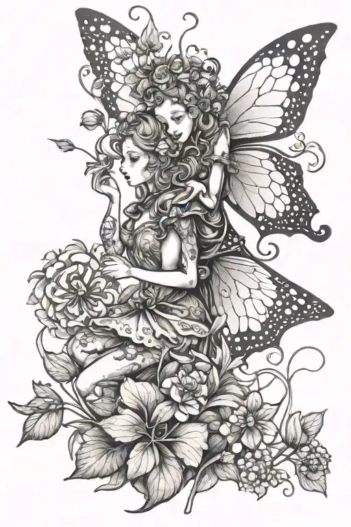 Clover And Fairy Playing