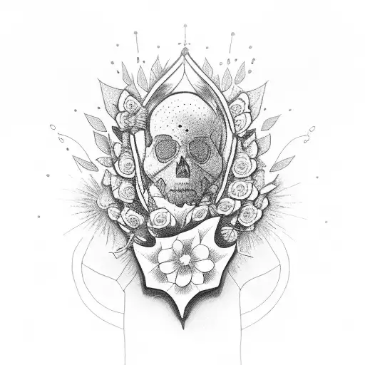 Protester Putting Flowers In Soldiers Gun