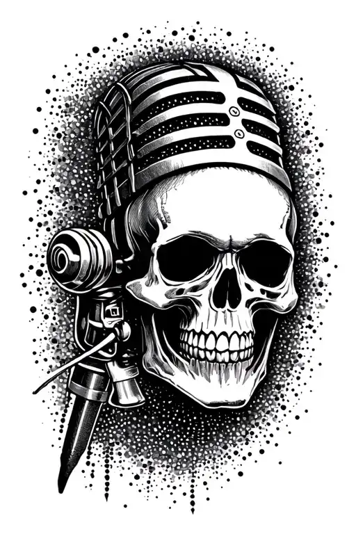 Mic With A Skull