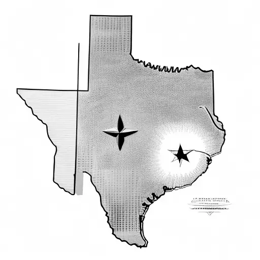 Texas State Outline With Numbers 915 Inside