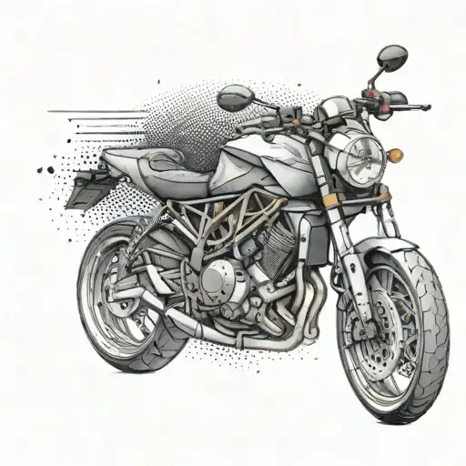 A Sleek Sports Car With Sport Bike Elements Incorporated Into The Design