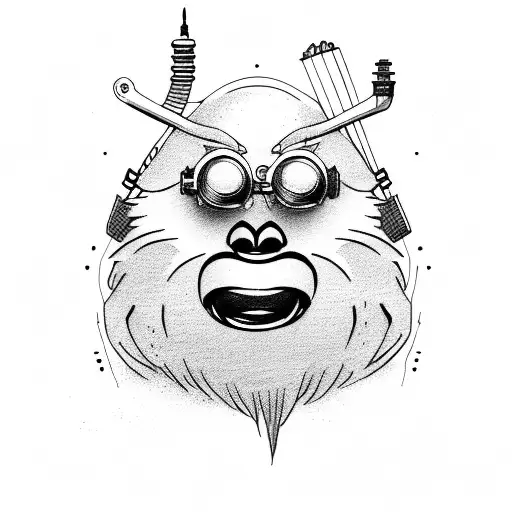 Yeti With Bass Guitar