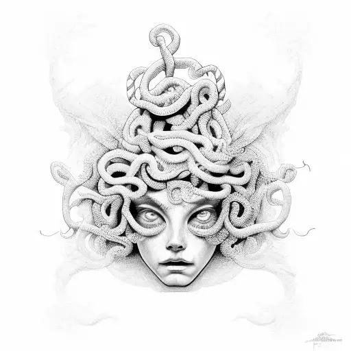 Medusa Sosteniendo Cabeza De Perseo
