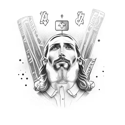 Men's Sleeve Containing Gambling Jesus Arsenal