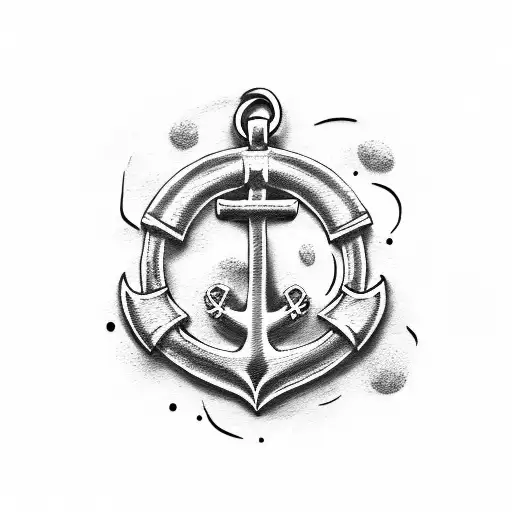 Anchor With Dog Tags