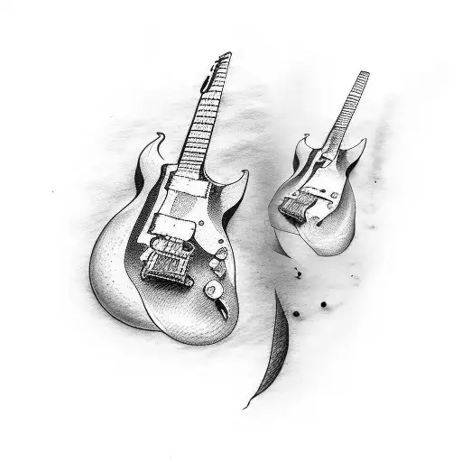 Guitar Fretboard With Old Hand