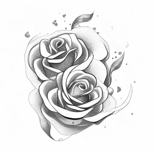 Horse Rose With Line