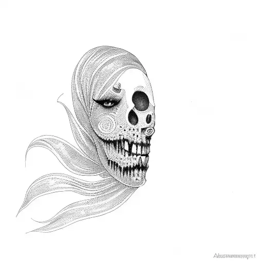 A Woman With A Scary Face