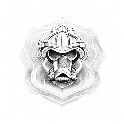 Firefighter Kneeling