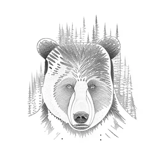 A Bear Walking In The Forests Of Canada