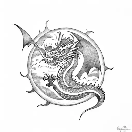 Dragon Eating Moon