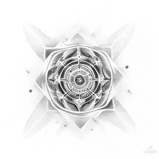 Abstract Tattoo About Concentration On My Inner Self Development