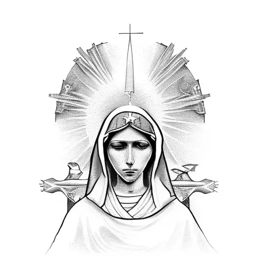 Virgin Mary And Saint Juse