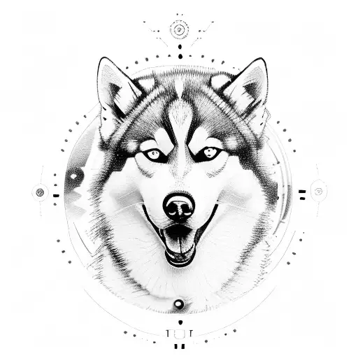 Timepiece Tied Into Husky With Astrology In The Background