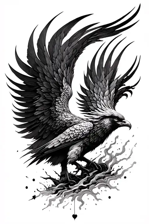 Phoenix Rising From The Ashes