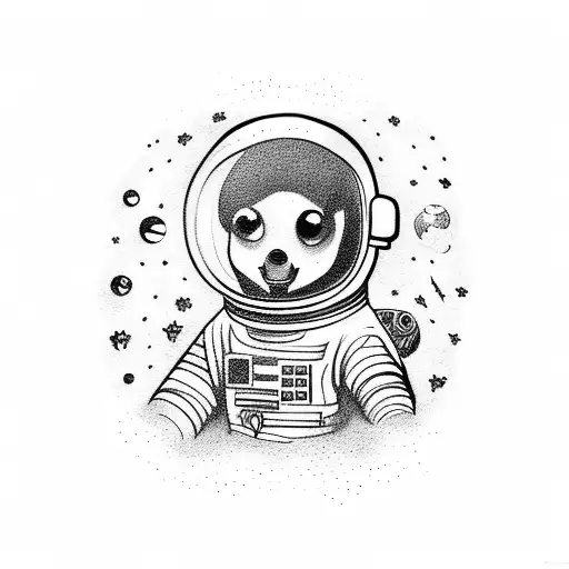 Astronaut In Deep Space