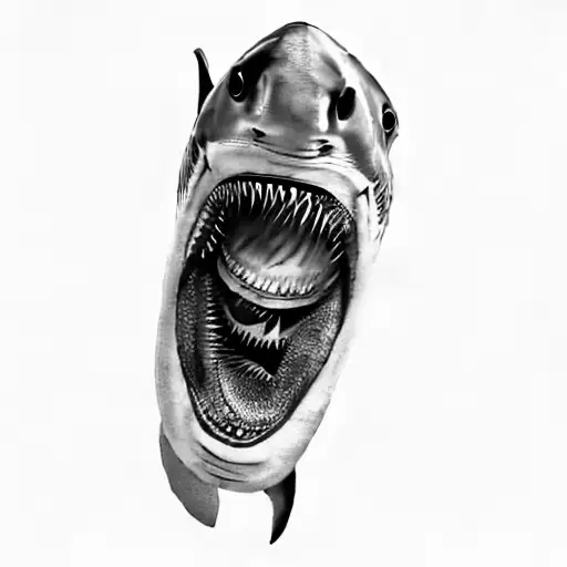 A Shark With Its Mouth Open