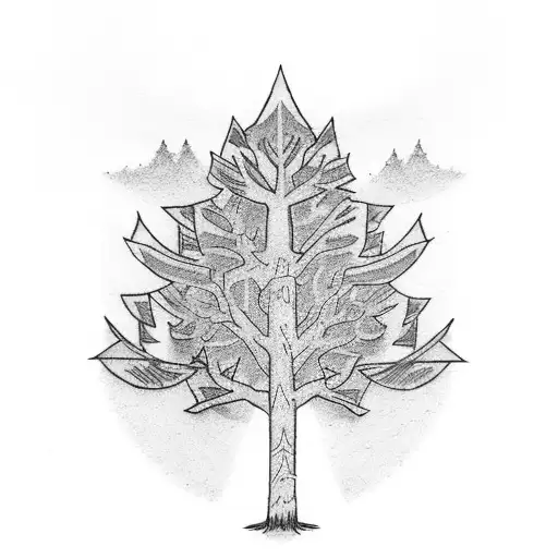 Tree With Army Badges