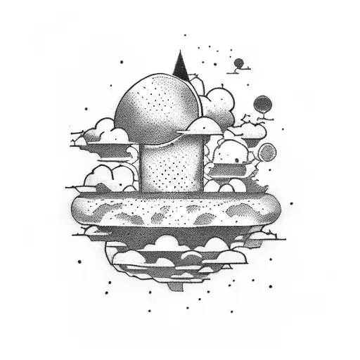 Broken Pill And Cloud