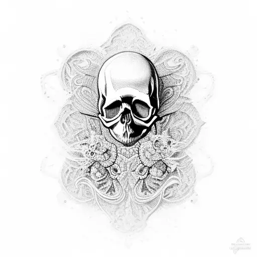 A Skull Made Entirely Of Intricate Bug Patterns