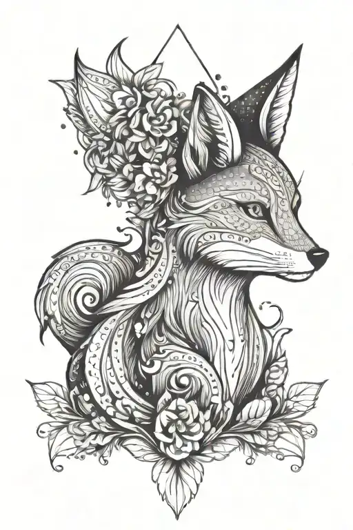 Virgo Zodiac Sign Goddess Symbol With Fox