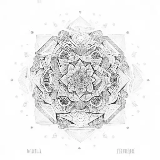 Mandala Patterns Infused With Elements Of Mexican Architecture