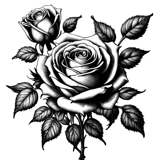 Group Roses Intertwined