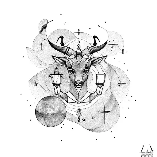 Capricorn Constellation Half Sleeve