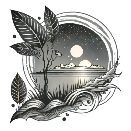 Integrate Synths And A Sunset Into A Tattoo Inspired By Ibiza