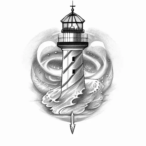 Lighthouse And Sword