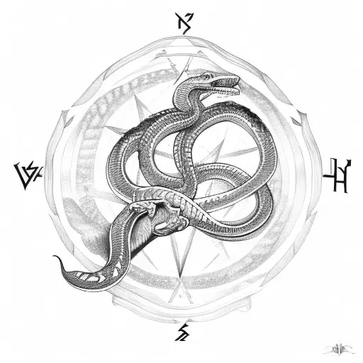 Viking Snake Compass