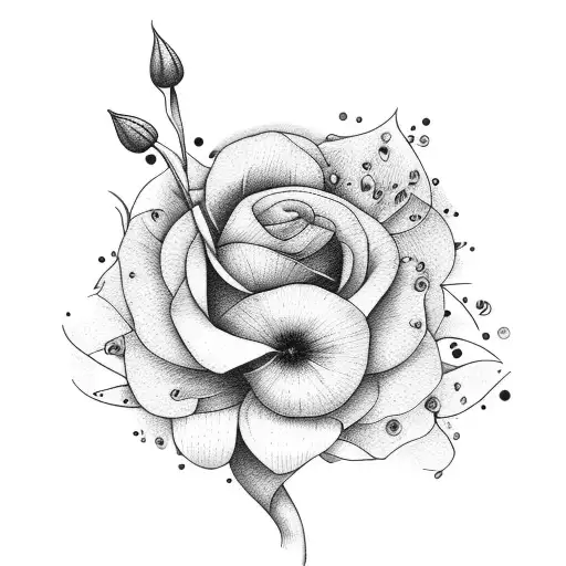 August Birthday Flower With Stem